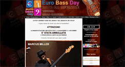 Desktop Screenshot of eurobassday.com
